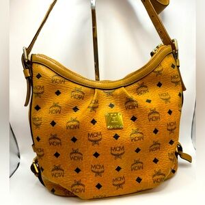 MCM Cognac Shoulder Bag